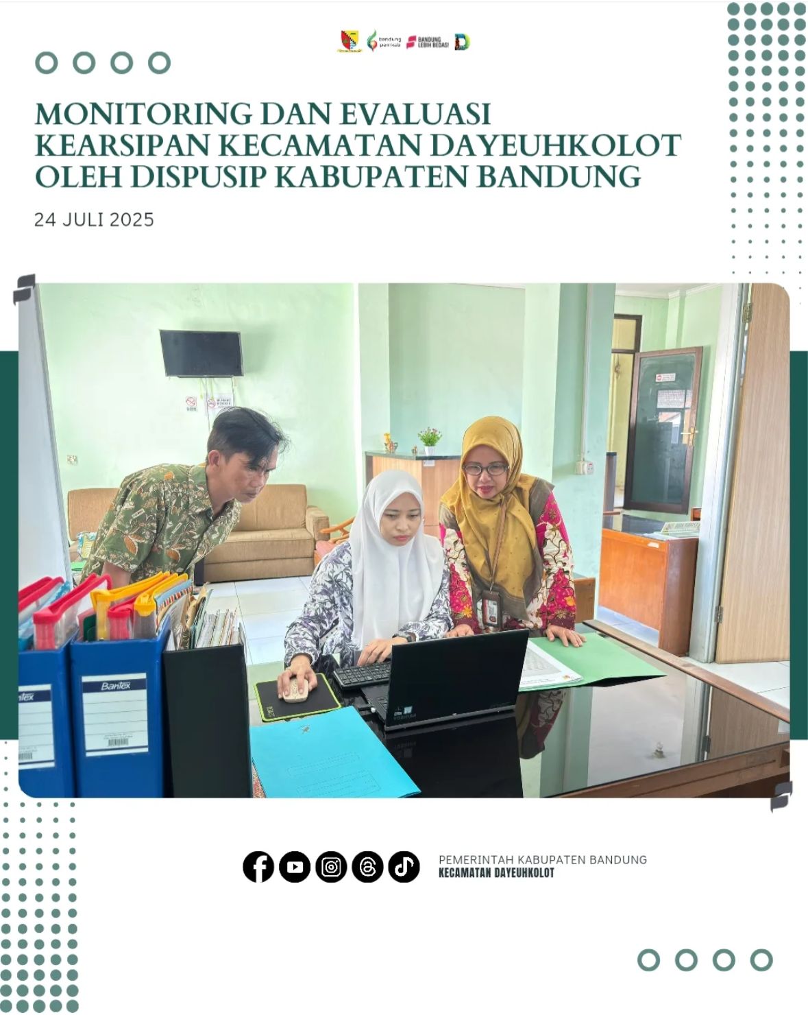 monitoring-dan-evaluasi-kearsipan-kecamatan-dayeuhkolot-oleh-dispusip-kabupaten-bandung