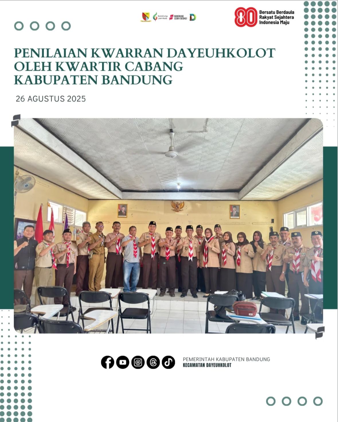 penilaian-kwarran-dayeuhkolot-oleh-kwartir-cabang-kabupaten-bandung