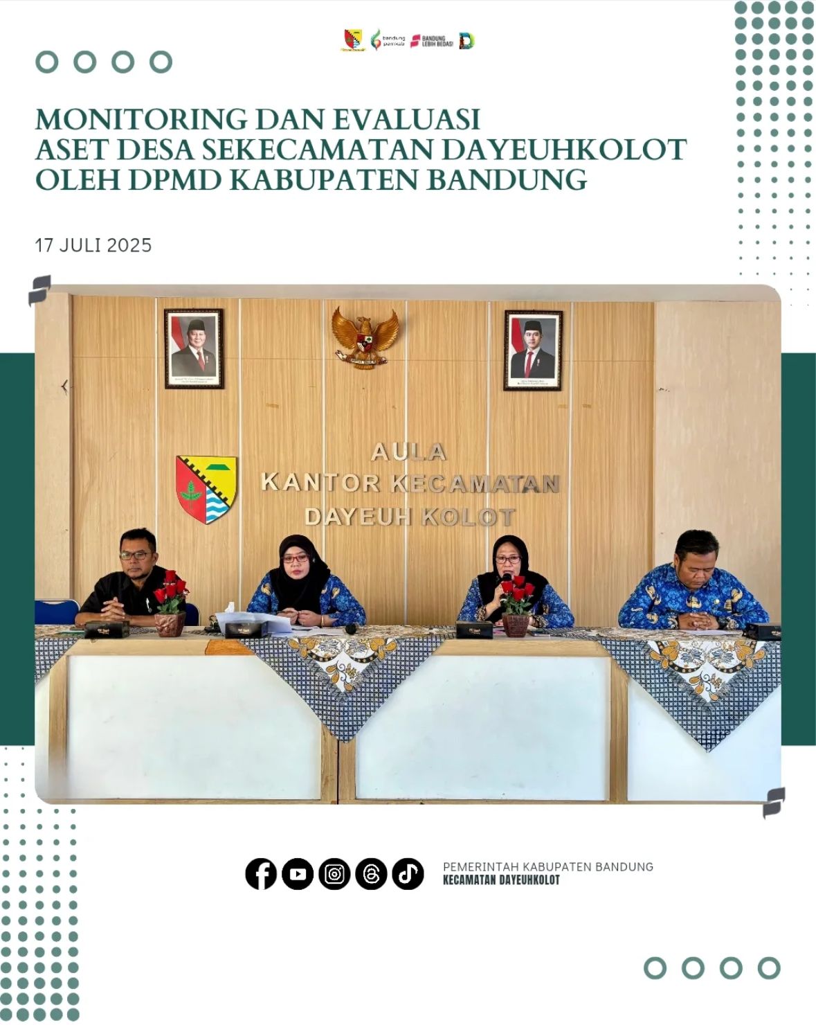 monitoring-dan-evaluasi-aset-desa-sekecamatan-dayeuhkolot-oleh-dpmd-kabupaten-bandung