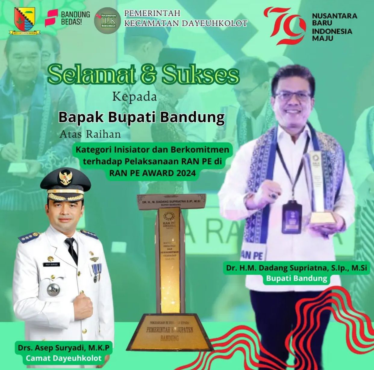 bupati-bandung-dadang-supriatna-raih-penghargaan-kategori-inisiator-dan-berkomitmen-terhadap-pelaksana-ran-pe-di-ran-pe-award-2024